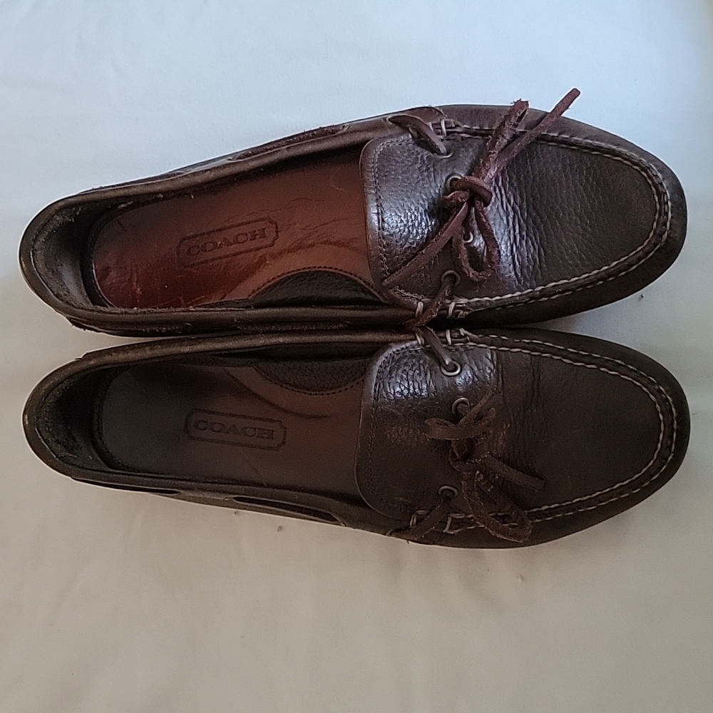 Coach Leather Driving Moccasins